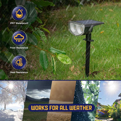 2 Pack Halloween Lights Christmas Outdoor Solar Color Spot 9 Lighting Modes 38 07FC0E-D4 - KOEEK