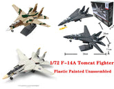 1/72 US F-14A Tomacat f14 Fighter Plastic Painted Unassembled 07FC0E-D4 - KOEEK