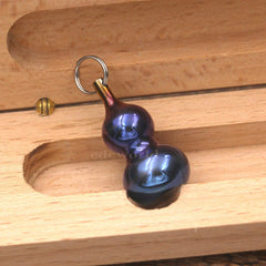 Tiremet Titanium Ti Gourd Type Keychain EDC Necklace Pendant Zipper Hea33F TIREMET - KOEEK