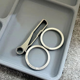 Titanium Alloy Keychain Belt Waist Hanging Buckle Keyboard Tool w/ Key Ring EDC 07FC0E-D4 - KOEEK