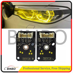 Yellow DRL LED For 2019 BMW 5 series G30 530i G32 GT F90 Headlight Angel Eyes 07FC0E-D4 - KOEEK