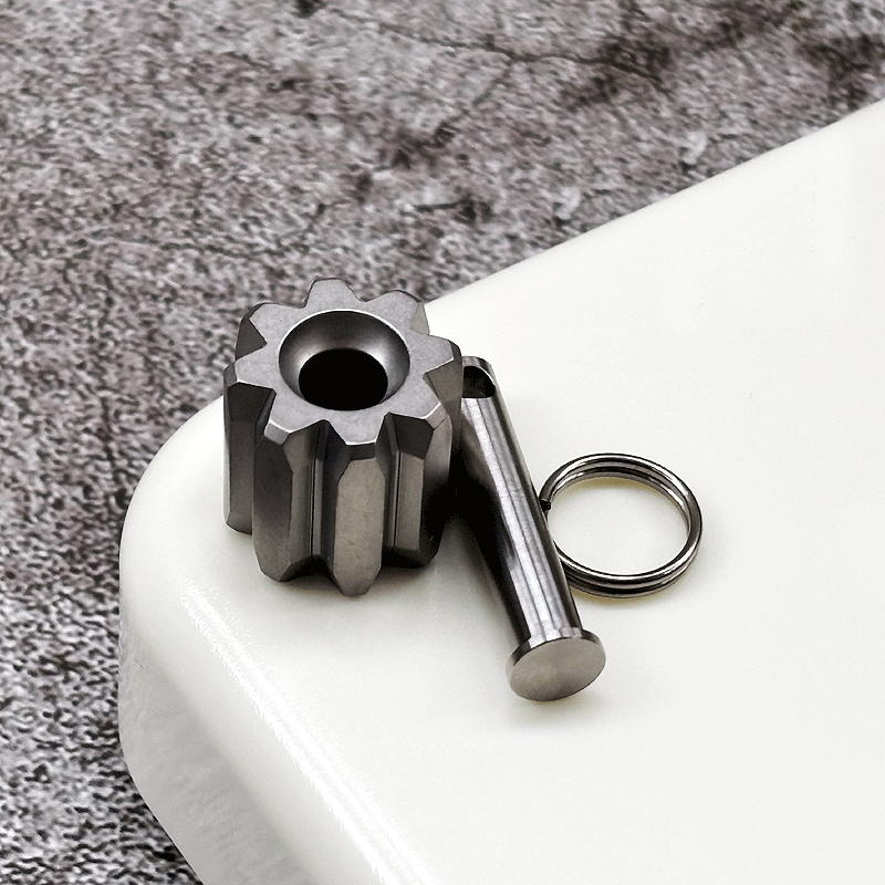 Titanium/PEI Knife Lanyard Bead DIY Necklace Bracelet Paracord Charm EDC Pendant 07FC0E-D4 - KOEEK