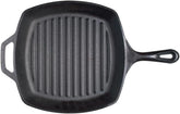 Cast Iron Square Grill Pan, Pre-Seasoned, 10.5-inch 07FC0E-D4 - KOEEK