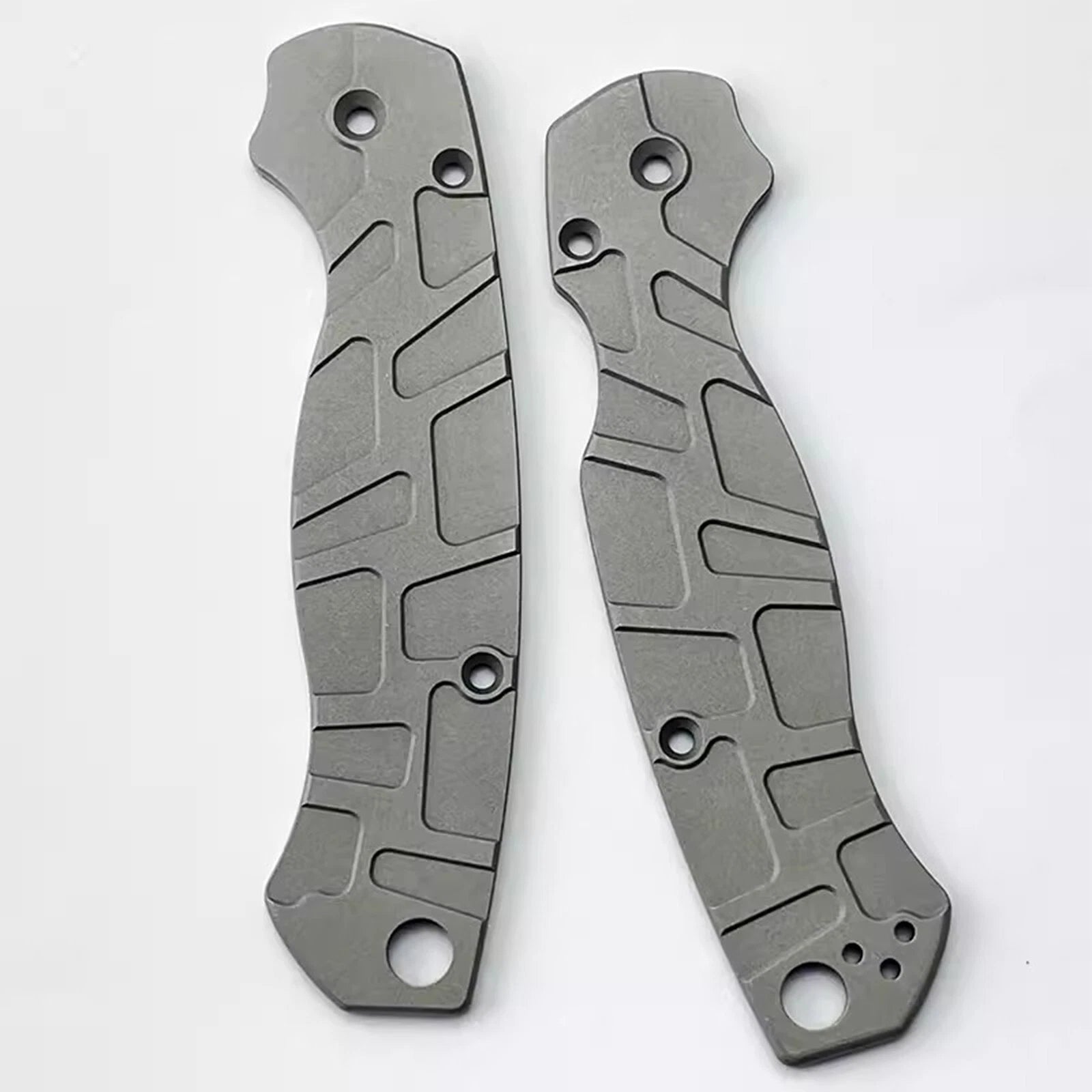 Aluminum Alloy Radial Stria Scales for Spyderco C81 Paramilitary 2 C81 Para2 PM2 07FC0E-D4 - KOEEK