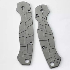 Aluminum Alloy Radial Stria Scales for Spyderco C81 Paramilitary 2 C81 Para2 PM2 07FC0E-D4 - KOEEK