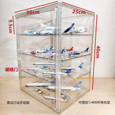 Acrylic Show Case Display Case Dustproof Large Capacity For 1/400 Airplane Model 07FC0E-D4 - KOEEK