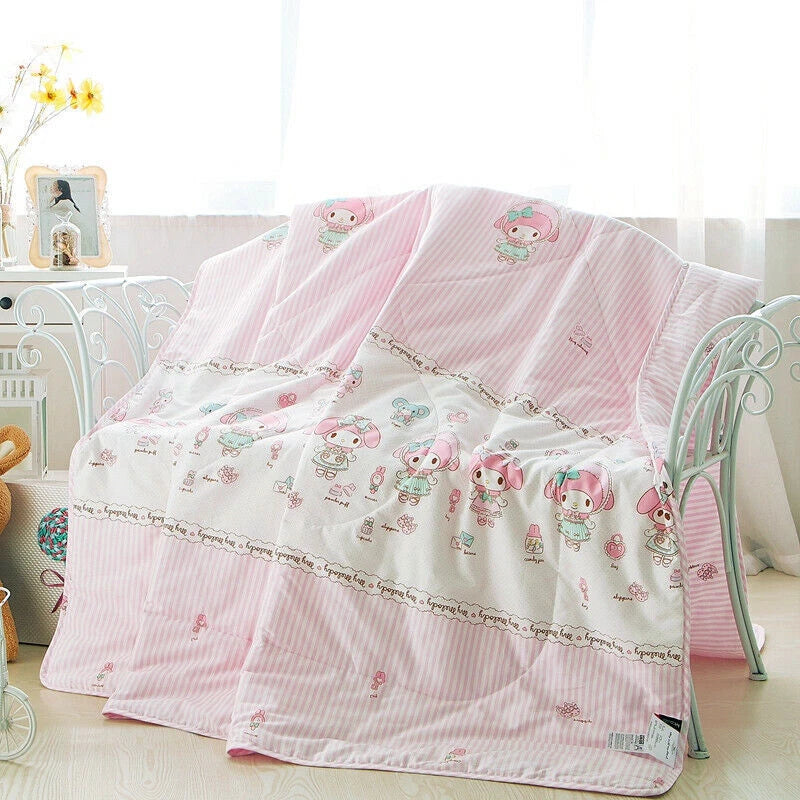 Cotton My Melody Blanket Summer Cool Quilt Pink Bed Quilt Cover Warm Blanket 07FC0E-D4 - KOEEK