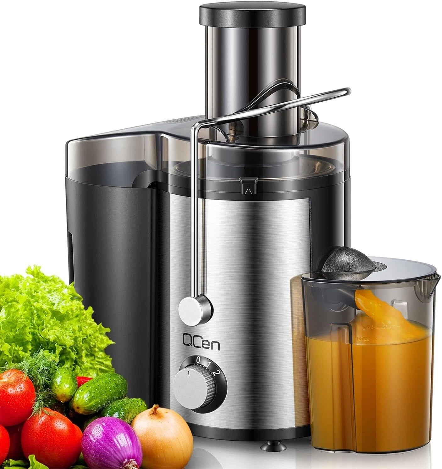 Juice Extractor, 800 Watt Centrifugal Juice Extractor, Stainless Steel, BPA-Free 07FC0E-D4 - KOEEK