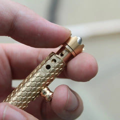 Brass Bolt Action Ballpoint Pen Signature Writing Pen with Fidget Spinner EDC 07FC0E-D4 - KOEEK