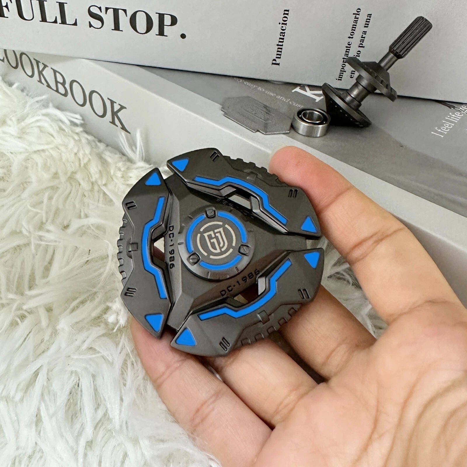 Fidget Spinners Atomic Gyro Luminous Alloy Metal Adult Stress Relief EDC Toys 07FC0E-D4 - KOEEK