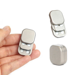 Stainless Steel Mini Cube Fidget Slider EDC Three-layer Fidget Toy Stress Relief 07FC0E-D4 - KOEEK