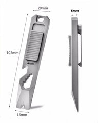 Titanium Multi Tools Pry Bar Crowbar Fidget Clicker Card Toy Stress Relief EDC 07FC0E-D4 - KOEEK