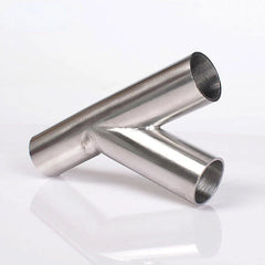 304 Stainless Steel Tee Y Shape Pipe Y-Piece Exhaust Tube Polished 19mm-51mm 07FC0E-D4 - KOEEK