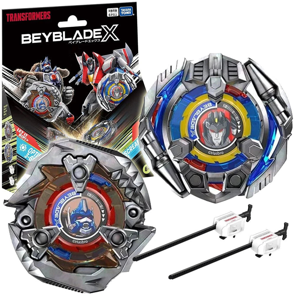 TAKARA TOMY Optimus Primal 3-60F vs. Starscream 3-80N 2 Pack Beyblade X Official TAKARA - KOEEK