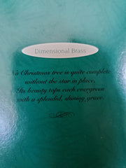 1995 Vintage Hallmark Shining Star Dimensional Brass Mini Tree Topper HALLMARK - KOEEK