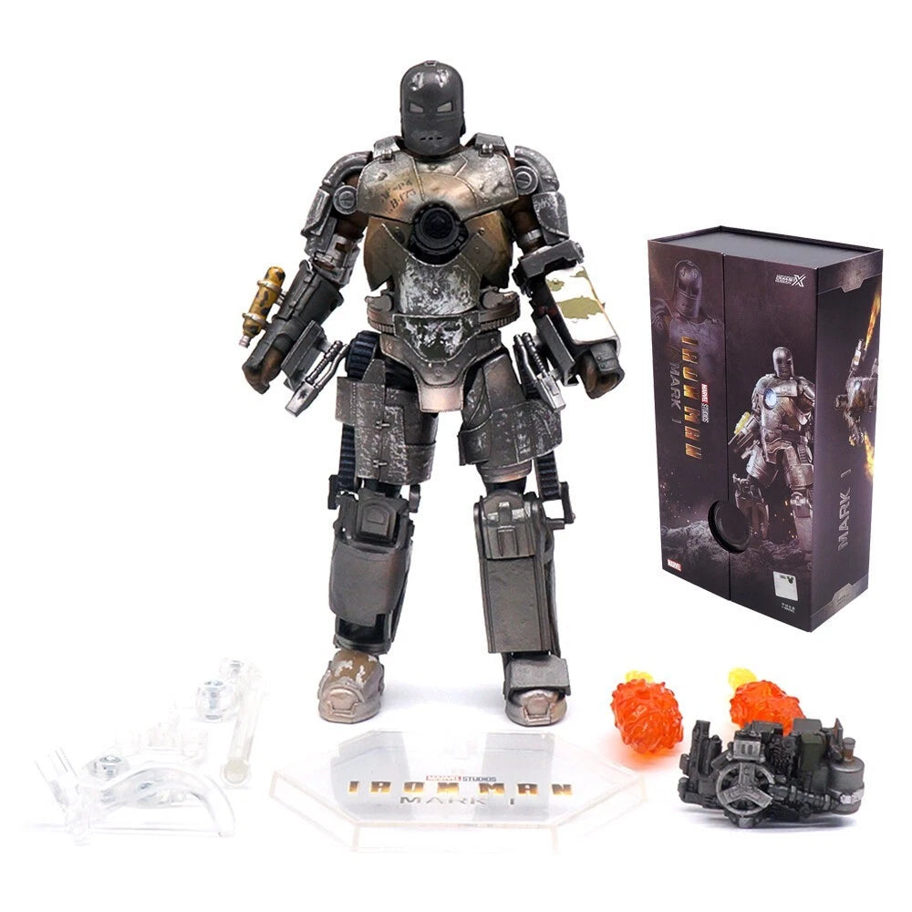 ZD Toys Marvel Iron Man Mark 1 MK1 1/10 Scale 7" Action Figure Model Collector MARVEL - KOEEK
