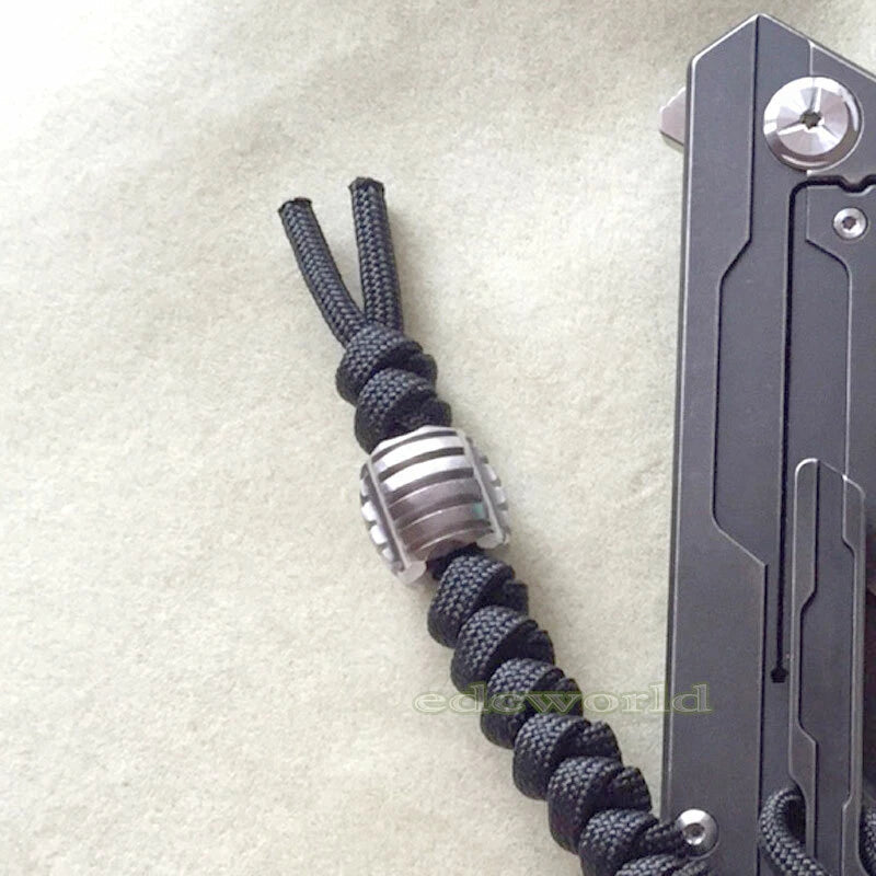EDCgear TC4 Titanium Ti Key Parachute Cord EDC Pendant Bead Lanyard Tool DZ-KB3 EDCGEAR - KOEEK