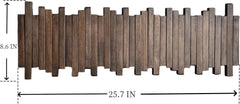 Natural Wood Wall-Mounted Piano Coat Rack | Wall-Mounted Coat Rack 07FC0E-D4 - KOEEK