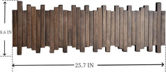Natural Wood Wall-Mounted Piano Coat Rack | Wall-Mounted Coat Rack