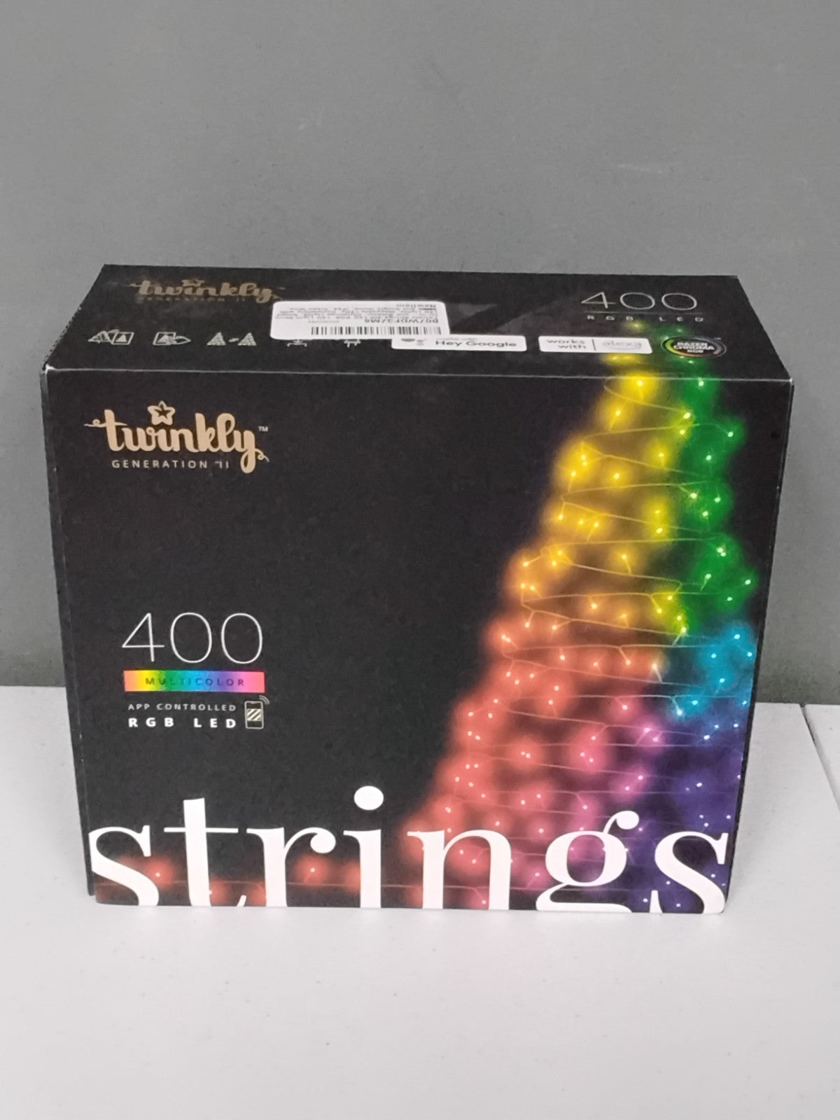 ! Twinkly Smart Light String 400 LED RGB Gen II TWS400STP-GUS - NIB! TWINKLY - KOEEK