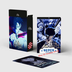 60Pcs/Set Anime Solo Leveling Sung Jin-Woo Card Collection Sticker Decor Gift 07FC0E-D4 - KOEEK