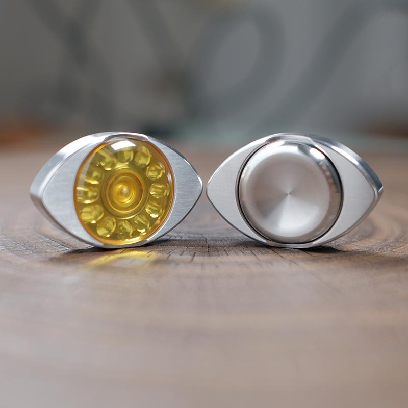 Stainless Steel pEI Fidget Spinner Stress Relief Finger Spinner EDC Fidget Toy 07FC0E-D4 - KOEEK