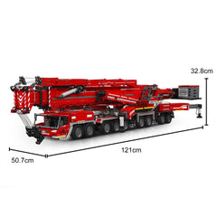 new Mould King 17008 Red Crane Truck Liebherr LTM 11200 Building Block RC Toy STEM MOULD KING - KOEEK
