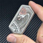Personalized Snake EDC Fidget Toys Stainless Steel Magnetic Push Haptic Slider 07FC0E-D4 - KOEEK