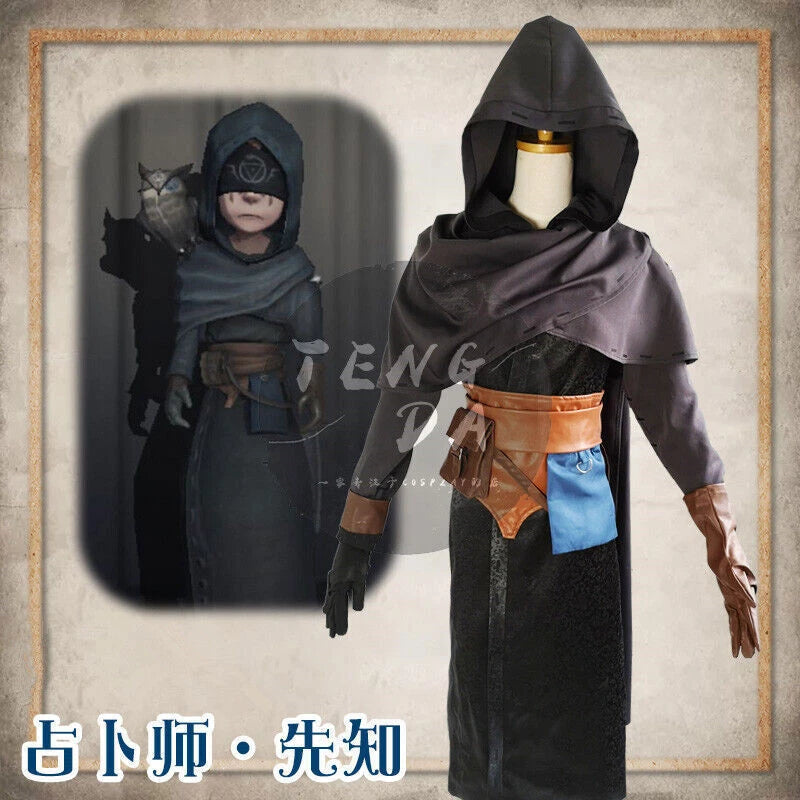 Identity V Eli Clark Cosplay Costume Mens Full Set Outfit Diviner Game Halloween 07FC0E-D4 - KOEEK