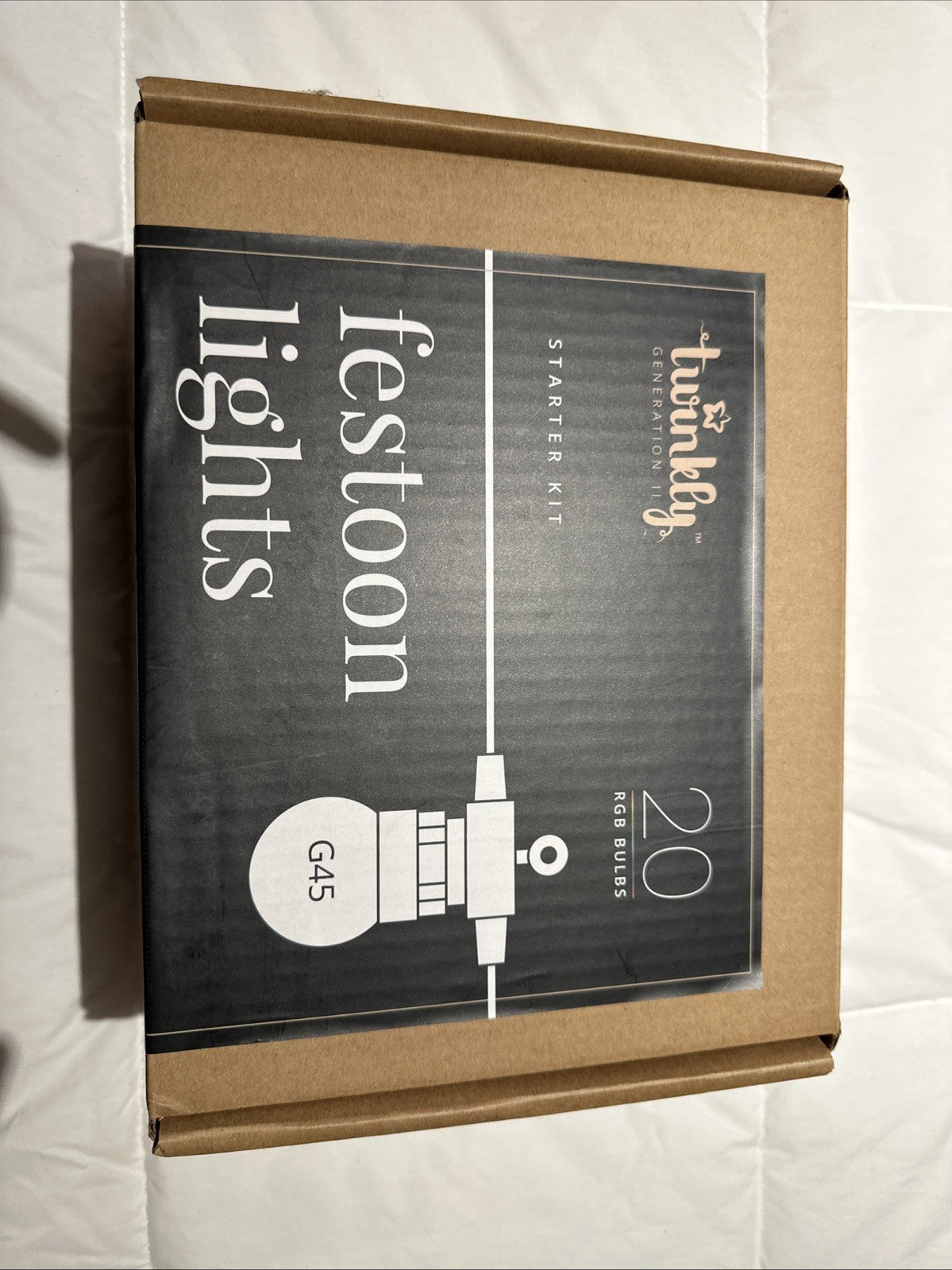 Twinkly Gen II Smart Lights Festoon 20 RGB Bulbs LED Starter Kit G45 Sealed Box TWINKLY - KOEEK