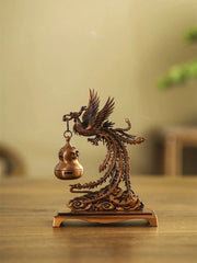 10.6X10.6X14cm Phoenix Hanging Incense Burner Retro Home Aromatherapy Decor 07FC0E-D4 - KOEEK