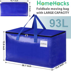 Moving bag,durable type,with sturdy zipper and handle.Foldable moving supplies. 07FC0E-D4 - KOEEK