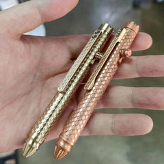 EDC Brass/Red Copper Titanium Clips Signature Pen Writing Portable outdoor Tools 07FC0E-D4 - KOEEK