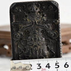 Tibetan Natural Meteorite Vajra Warrior Amulet Hongshan Culture Meteorite 07FC0E-D4 - KOEEK