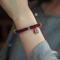 Handmade Tibetan Rope Bracelet Lamu Style Unisex Cotton Cord Ethnic Jewelry 07FC0E-D4 - KOEEK