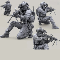 1/35 Resin Figure Model Kit US Special Forces In Action Unassembled Unpainted 07FC0E-D4 - KOEEK