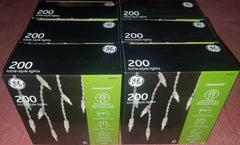 6 BOXES GE ConstantON 200 ct. White Mini Christmas Icicle Lights $$ SALE $$ GE - KOEEK