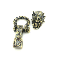 EDC Skull Paracord Bead DIY Pendant Buckle Paracord Lanyard Beads KeyChain 07FC0E-D4 - KOEEK