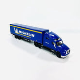 1:64 Scale Blue Michelin T2000 Alloy Truck & Trailer Model, 30cm Long toy boy 07FC0E-D4 - KOEEK