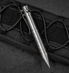 EDC Portable Pocket Outdoors Pen Solid TC4 Titanium Alloy Bolt Action Ball Pen 07FC0E-D4 - KOEEK