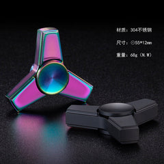 EDC Stainless steel Fidget Spinner Three leaf Hand Spinner Toy ADHD Finger Tools 07FC0E-D4 - KOEEK