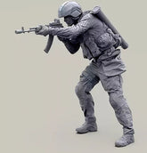1/35 Resin Modern Soldier Gunner Unpainted Unassembled 07FC0E-D4 - KOEEK
