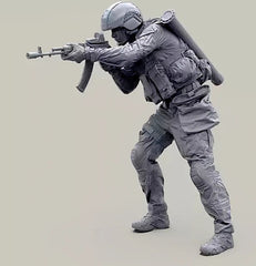 1/35 Resin Modern Soldier Gunner Unpainted Unassembled 07FC0E-D4 - KOEEK