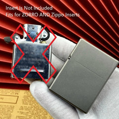 1pc Titanium Lighter Shell Heavy Armor Square Box Large Hinge Windproof Fits ZPO 07FC0E-D4 - KOEEK