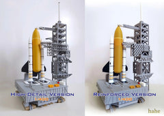 【Upgraded Ver】1/400 Space Shuttle BOLD AND REINFORCED VERSIoN on Launch Tower 07FC0E-D4 - KOEEK