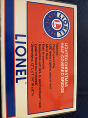 Lionel 1929090 O Lighted Christmas Half-Covered Train Bridge - Multicolored LIONEL - KOEEK