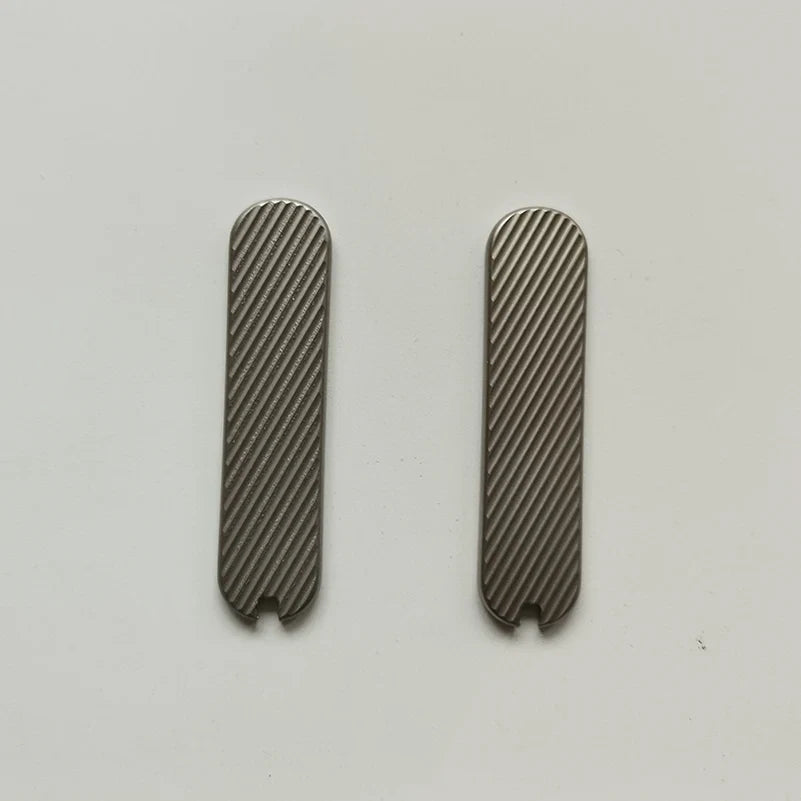 1 Pair Titanium Alloy Knife Handle Scales For 58MM Victorinox Swiss Army Knives 07FC0E-D4 - KOEEK