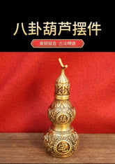 Brass Bagua Gourd With Lid Hollow Feng Shui Bedroom Home Decor Hanging Ornament 07FC0E-D4 - KOEEK