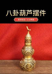 Brass Bagua Gourd With Lid Hollow Feng Shui Bedroom Home Decor Hanging Ornament 07FC0E-D4 - KOEEK