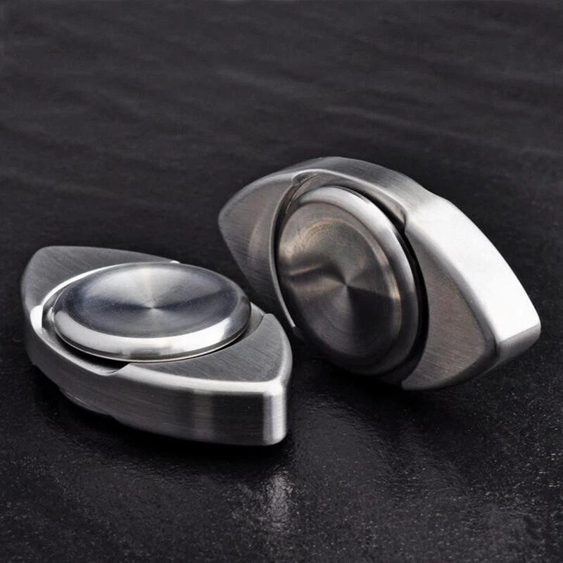 Focus Stress Relievers Stainless Steel Fidget Hand Spinner Finger Gyro EDC Toys 07FC0E-D4 - KOEEK